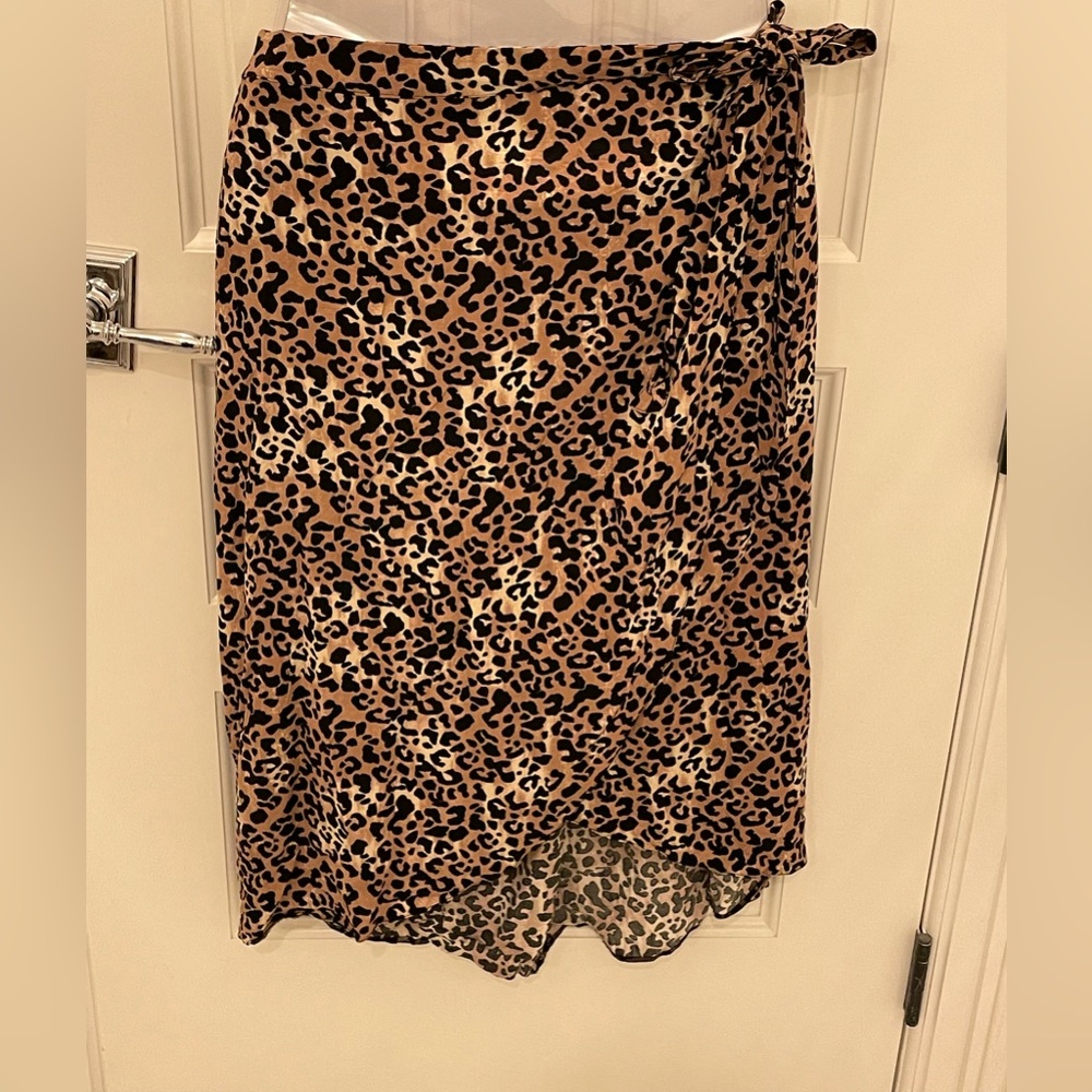 Leopard Wrap Skirt